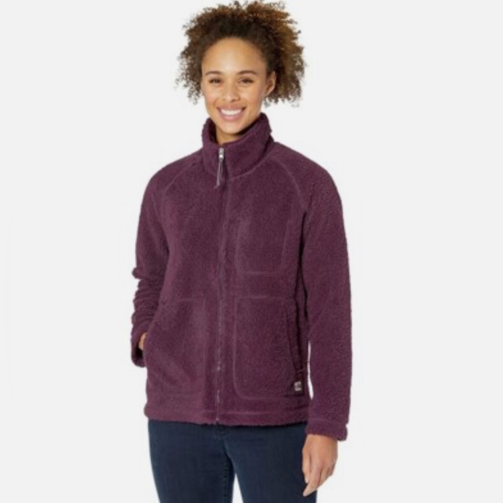 The North Face Women’s Ridge Full-Zip Fleece Jacket Blackberry Wine Size M